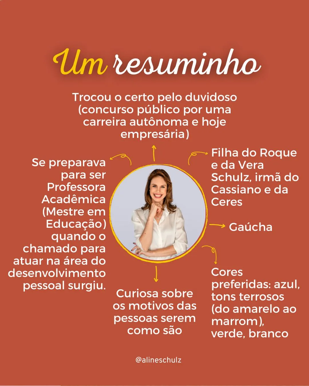 Aline Schulz trabalhando
